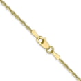 thumbnail image 4 of 10K Yellow Gold Jbsp's 1.5mm Diamond-Cut Lightweight Rope Chain (16 X 1.5) Made In Peru 8064-16, 4 of 5