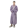 thumbnail image 3 of Womens2025ï¼Soft Plush Women Fleece Robe, Cozy Warm Bathrobe, Fuzzy Female Long Spa Robe, 3 of 9