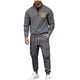 thumbnail image 1 of Kalauyu Men's Tracksuit 2 Piece Half Zipper Sweatsuit Sets Casual Jogging Athletic Suits, 1 of 9