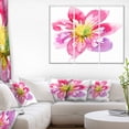 thumbnail image 1 of Impression sur toile « Full Bloom Pink Flower » Design Art, 1 of 2