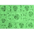 thumbnail image 1 of Ahgly Company Indoor Rectangle Abstract Emerald Green Modern Area Rugs, 2' x 3', 1 of 4