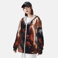 thumbnail image 3 of Vsdgher Chemises à Capuche Imprimées Panda Rouge Automne pour Hommes Femmes, Manches Longues Protection Solaire Pêche pour Course Natation-Petit, 3 of 7