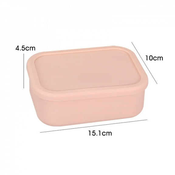 Silicone Bento Lunch Box Leak-Proof Eco-Friendly Food Bento Storage Boxes , BPA-Free , Microwave, Freezer and Dishwasher Safe