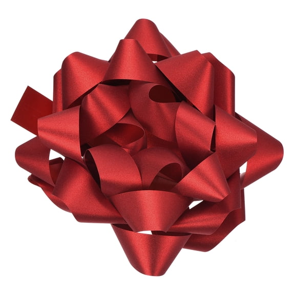 Uxcell 12 Inch Large Gift Bow Glitter Christmas Bows Red for Gift Wrapping 2Pcs