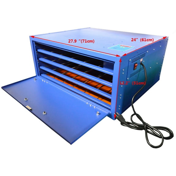 PreAsion Screen Printing Drying Cabinet 4 Layers Curing Silk Frame Heating Machine
