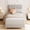 Grey, variant on Danolapsi Twin Bed Frame,Boucle Upholstered Platform Bed with Wave Headboard for Girls and Boys,Low Profile Sturdy Platform Bed,Easy Assembly,Wooden Slats Support,No Box Spring Needed