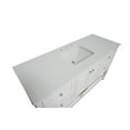 thumbnail image 3 of Lakeshore 60" Single Bathroom Vanity with White Cabinet and Engineered White Top, 3 of 6