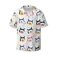 thumbnail image 3 of Goofa Cute Dog Printed Men's Casual Short-sleeved Shirt,Lightweight Breathable Button-down,Summer Casual men's top,Versatile Fashion shirt-Small, 3 of 7
