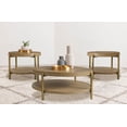 thumbnail image 2 of Arini Ensemble de 3 Pcs Table Basse Ronde et Bout de Canapé Sable Lavé, 2 of 15
