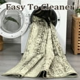 thumbnail image 3 of Haperlare 9'x12' Floral Distressed Area Rugs for Living Room Washable Non Slip Nursery Brown Rugs Ultra-Thin Soft Carpet for Bedroom, 3 of 7