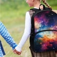 thumbnail image 4 of Yuyamidu Galaxy Backpack with Lunch Box Set for Boys 10-12/12-14 Kids Girls Bookbag with Lunch Bag & Pen Case & Water Bottle Carrier Bag 4 in 1 Primary School Bags 5th Grade, Outer Space, 4 of 7