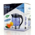 MegaChef 1.8 Liter Glass and Stainless Steel Electric Tea Kettle