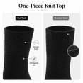 thumbnail image 4 of TAVENE 6 Pairs Black Men's Dress Socks, Classic Cotton Polyester Cozy Reinforced Socks, 4 of 6