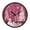Pink Christmas Forest, variant on Voice Activated Clock with Glow Light 12 Inch Large Silent Wall Clock Battery Operated for Home Decor Green Snowy Forest Scene