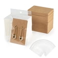thumbnail image 4 of Earring Cards Necklace Display Cards with Bags 50pcs Earring Display Cards 50Pcs Self-Seal Bags Kraft Paper Tags for DIY Jewelry 5.5 White Card NO OPP Bag, 4 of 6