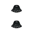 thumbnail image 2 of Sonducket Protector solar y gorro de prevención de caídas para actividades al aire libre Cómodo algodón Sombrero de pescador blanco Sombrero negro Talla única 2piezas, 2 of 6