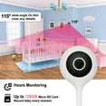 thumbnail image 6 of AGPtek Video Baby Monitor with WiFi for Home 2 Way Audio IR Night Vision Music Player, 6 of 7