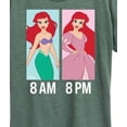 thumbnail image 3 of Disney Princess - Ariel Day And Night Wear- Women's Short Sleeve Graphic T-Shirt, 3 of 5
