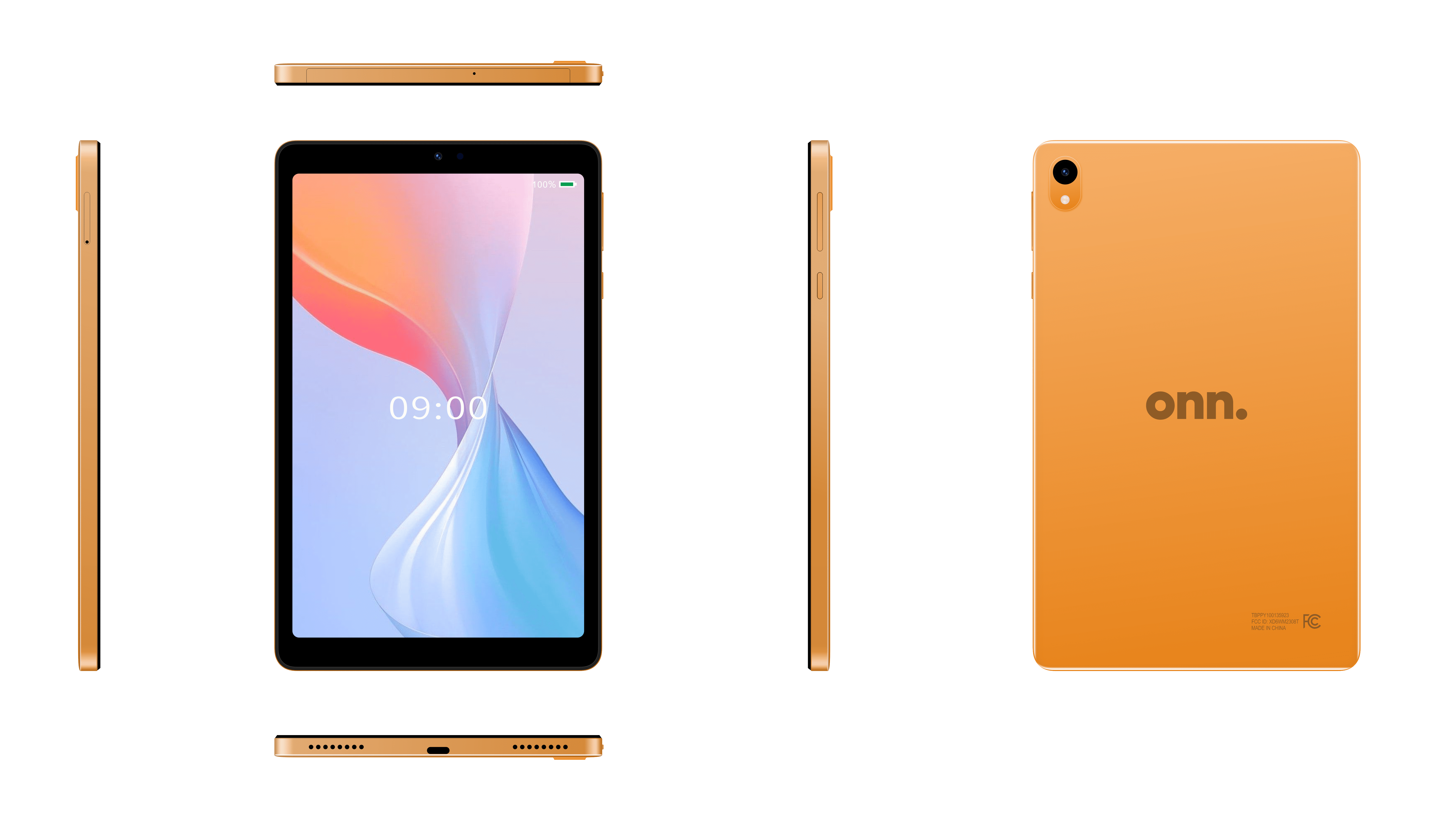 onn 8" Tablet, 32GB, (2024 Model) - Papaya