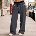 thumbnail image 6 of XXWXYD Girls Boys Baggy Sweatpants Straight Leg Open Bottom Casual Sweat Pants Drawst𝗋ing Color Block Wide Leg Track Pants Joggers, 6 of 7