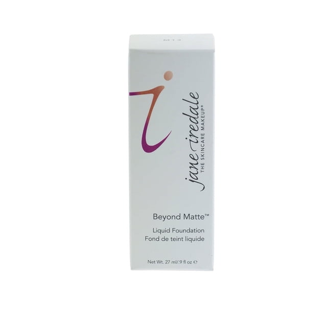 Jane Iredale Beyond Matte 3-in-1 Liquid Foundation, Long-wear, Buildable Coverage, Vegan, Clean, Cruelty Free, Semi Matte Finish, M13