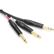 Mogami Gold Insert 1/4 TRS to Dual 1/4 TS Y-Cable, 6 Foot