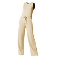 thumbnail image 1 of Summer Button Lace Up Overalls Women Short Sleeve Light Rip Jumpsuit Short Straight Jumpsuit Loose Rompers for Women Long Sleeve Bodysuit Women Sexy Birthday Outfits for Women, 1 of 9