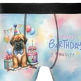 thumbnail image 4 of Happy Birthday Cute Puppy Mastiff with Cake Gifts Party Hat All Over Print Boxer Briefs Underwear for Men Dad Mastiffs Dog Lover Gifts Idea - 00029, 4 of 6