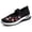 Black, variant on Orthopedic Shoes for Women Floral Embroidered Breathable Casual Walking Sneakers