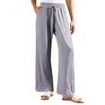 thumbnail image 6 of BILIKEYU Women's Cotton Casual Loose Pants, Wide Leg Pants Woman, Straight Leg Jeans for Women, Stretchy Work Pants for Women, 6 of 6
