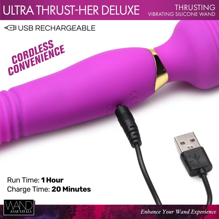 ultra thrusting and vibrating silicone wand 13 Best Vibrators for Women in 2024, Tested and Reviewed main image 0