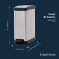 thumbnail image 4 of Bote de Basura Cocina Con Pedal ColorHome Acero Inoxidable Metalico 8L, 4 of 7