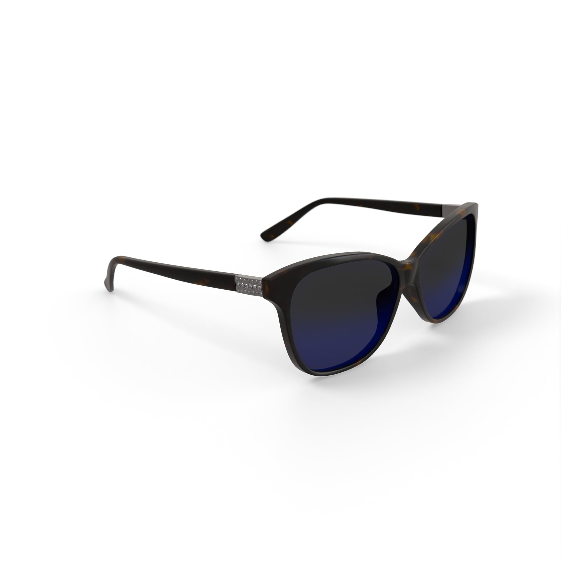 Solvari Women’s Rx-able Fashion Sunglasses, Sophia - Black, Square, Plastic, 56-15-133, with Case