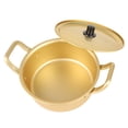 thumbnail image 4 of BOKYAN 16cm Korean Ramen Noodle Pot, Traditional Yellow Aluminum Stockpot for Instant Noodles, Lightweight Soup Pot with Double Handles (6.3 inches / 16 cm), 4 of 9
