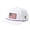 96615_White with Colored string, variant on TOP-EX Golf Performance Waterproof Flat Bill Snapback Hat, TriProof Fabric, White with Colored String, M/L