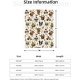 thumbnail image 4 of Cute Christmas Dog Head Fuzzy Throw Blanket for Women Men Girls Boys Soft Cozy Fleece Blanket for Bedroom Living Rooms Sofa Couch 50"x40", 4 of 6