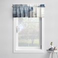 thumbnail image 2 of Blue Grey Kitchen Curtains Abstract Art Valances for Windows Blackout Window Treatment Valances Rod Pocket Curtain Valance for Bathroom Bedroom Living Room Cafe,52 X 18 Inch,1 Panel, 2 of 6