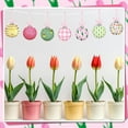 thumbnail image 5 of nvzhuang Spring Ball Ornaments 24 Pcs Set Tulip Print Hanging Decorations for Mini Trees Holiday Party Supplies, 5 of 7
