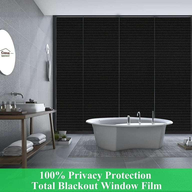 Window Privacy Film Frosted Glass: Window Cover Sun Blocking Window Cling  Door Window Covering Bathroom Heat Blocking Static Cling Window Frosting  Film Day and Night : Buy Online at Best Price in
