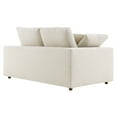 thumbnail image 3 of Modway Commix Upholstered Modern Fabric & Wood Loveseat in Light Beige, 3 of 3