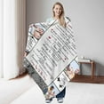 thumbnail image 5 of Custom Memorial Blanket for Loss of Loved One - A Letter from Heanven Sympathy Blanket Loss of Dad Mom Husband Wife Friend in Loving Memory Blanket Personalized A Blankets, 5 of 5