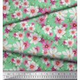 thumbnail image 2 of Soimoi Modal Satin Fabric Cosmos Floral Decor Fabric Printed Yard 42 Inch Wide, 2 of 3