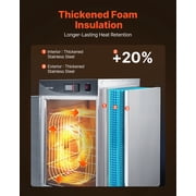 VEVOR Electric Hot Box Food Warmer, 5-Tier Commercial Warming Cabinet with Water Tray, Single-Door and Adjustable Shelves, Stainless Steel Food Warmer Cabinet, for Restaurant, Kitchen, Pizza, Chicken