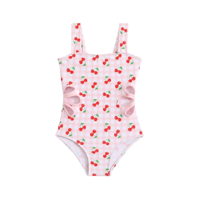 Niñas Traje de Baño Estampado Sólido de Natación Pantalones Deportivos, Traje de Baño de Niñas con Pantalones Cortos Ropa de Playa de Verano para Niños