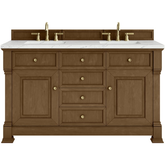 James Martin Vanities 547-V60D-HNO-3ENC Brookfield 60" Free Standing Double Basin Vanity