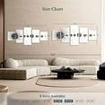 thumbnail image 4 of Elephant Stock Dotwork Solar System Wall Art - Horizontal Multi Panel Canvas - Living Room Wall Decor - Astronomy & Space Multi Panel - White And Black Decor - 74" x 34", 4 of 8