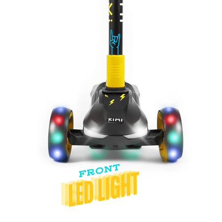 INOKIM - ICON Kids Scooter w/4 miles  Max Operating  Range & 4 mph Max Speed - Yellow