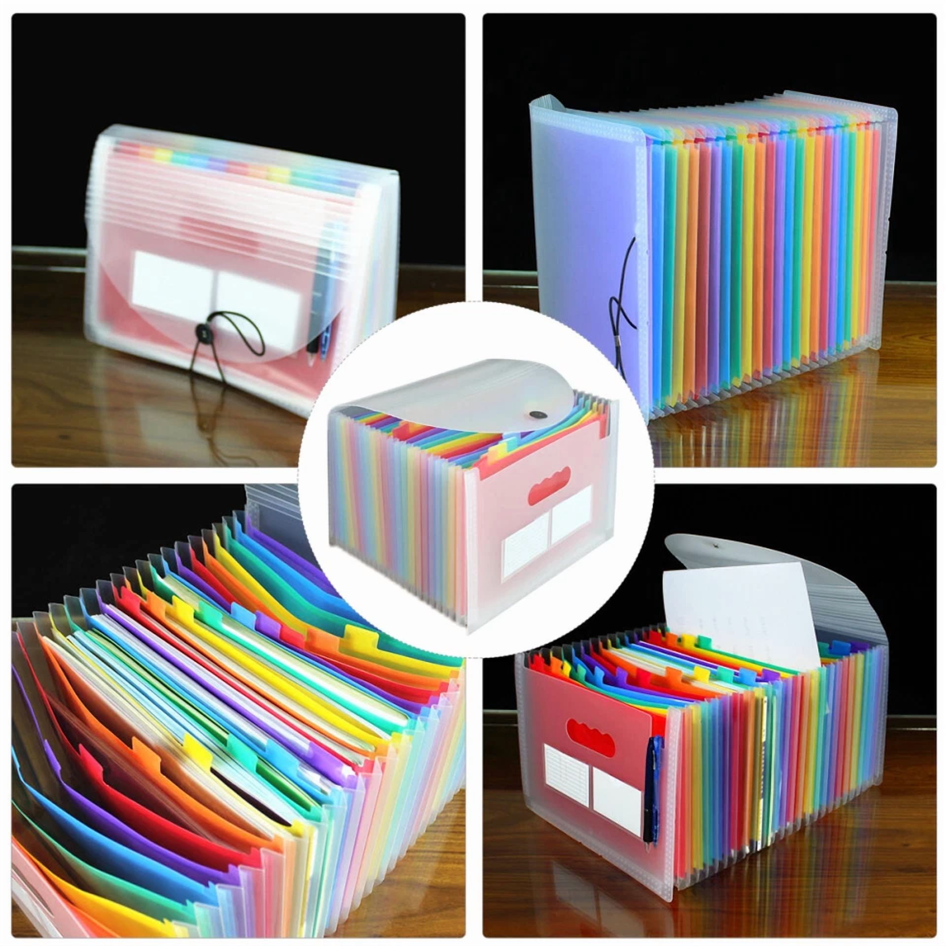 Transparent Organ Bag Multi Folder Organizer Baby Travel Accordion Bill Folders