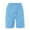 B-Light Blue, variant on Wyobmus Mens Shorts Elastic Waist Comfy Bermuda Shorts Pure Color Jacquard Twill Drawstring Waist Beach Shorts A-Black