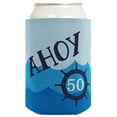 thumbnail image 4 of 50th Birthday Gifts For All Funny Can Cooler Ahoy 50 Sailing Boating Nautical Gift 6-Pack Can Drink Sleeves, 4 of 8